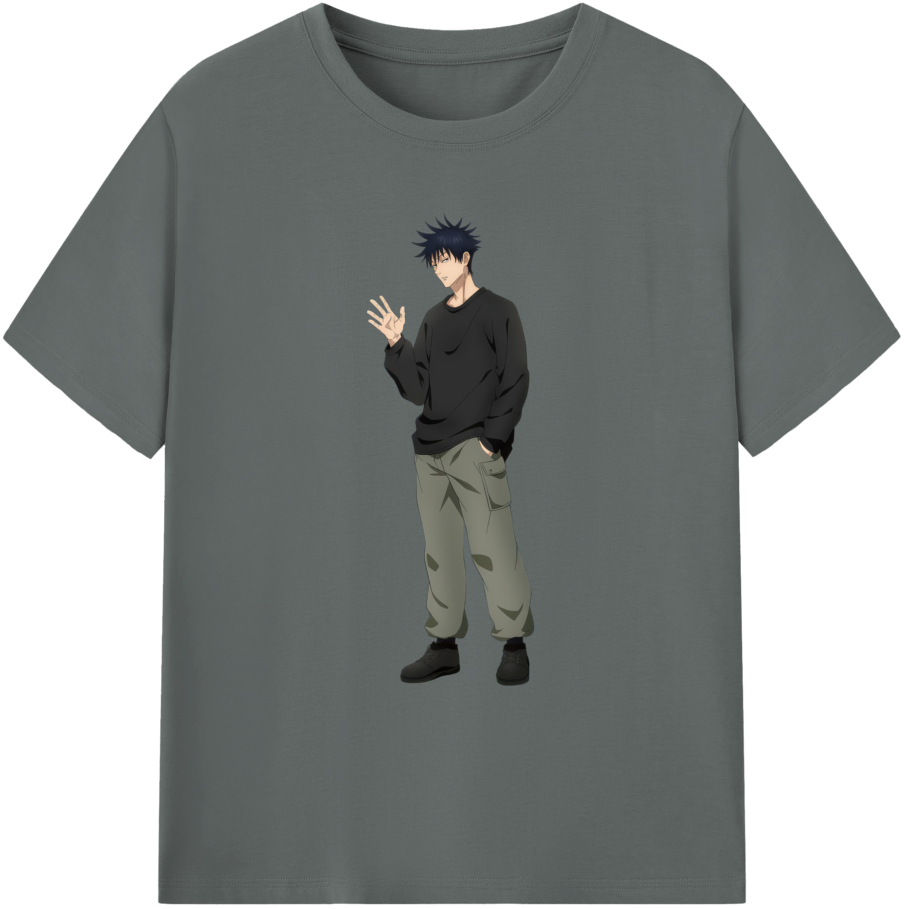 （画像用） 呪術廻戦 Jujutsu Kaisen 綿100％ メンズ半袖Tシャツ｜肌触りやわらか＆通気性